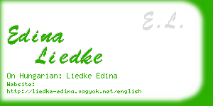 edina liedke business card